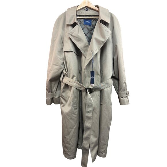 Hart Schaffner Marx Weather Protection Trench Coat 46R NWT - Picture 1 of 7